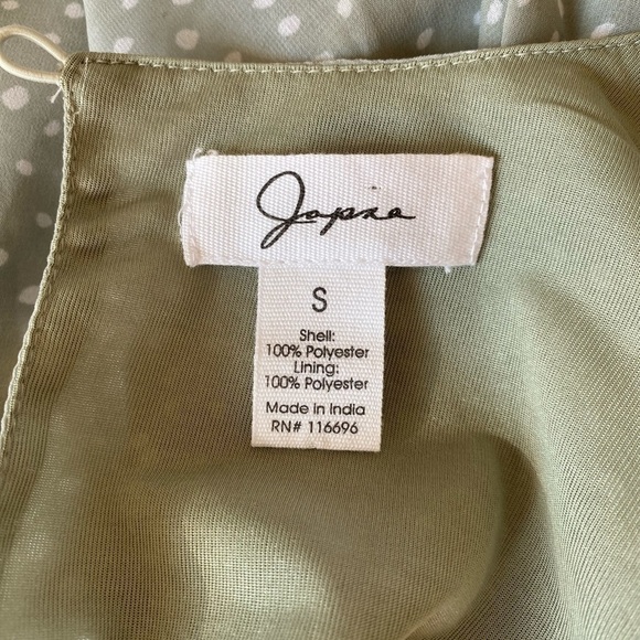 Women's Japna Dress, Sheer & Lined Layered V-Neck Long Sleeve Mini Dress Size S‎ - Picture 8 of 8